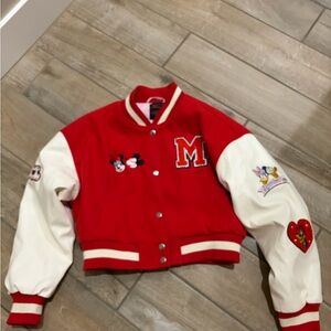 Forever 21 Disney Mickey Mouse & Friends varsity bomber jacket size XS